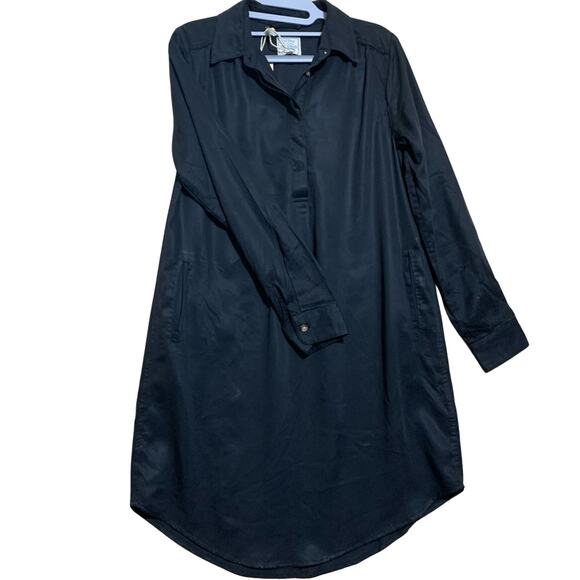 FAT FACE Black Tencel HARPER Shirt Dress  Sz 4 NWT - Picture 7 of 14